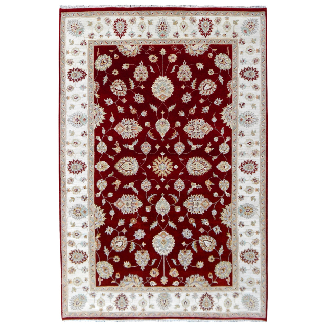 Ziegler Teppich 200x300 Ziegler 300 x 200 cm handgeknüpft Rot Wolle
