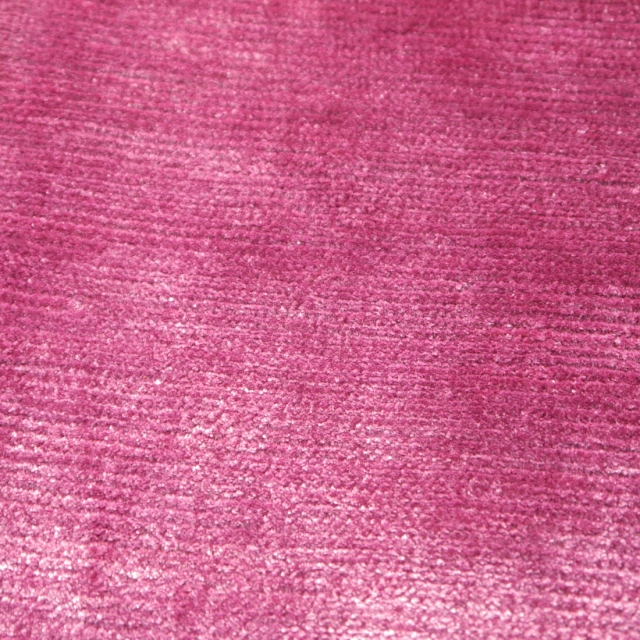 Designerteppich Striking Purple Bambusseide Einfarbig 15941