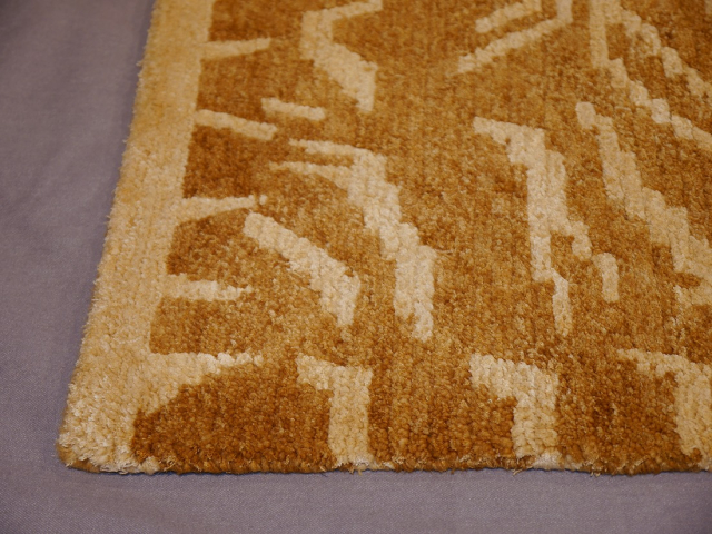 Tibet Teppich Tiger 180 x 90 cm Seide Wolle handgeknüpft 16078