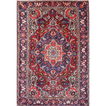 13519 Bakhitar midcentury rug 9.9 x 6.6 ft - 300 x 200 cm