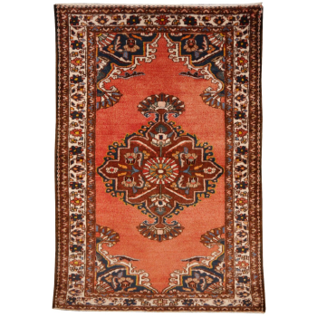 14854 Vintage Tafresh rug hand knotted wool 5 x 3.5 ft 150 x 104 cm