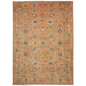 Edler Shahi fine Ziegler Teppich, handgeknüpft in Afghanistan, 430 x x310, feine Qualität und klassische Eleganz – ideal für Wohnzimmer, Esszimmer und Schlafzimmer.